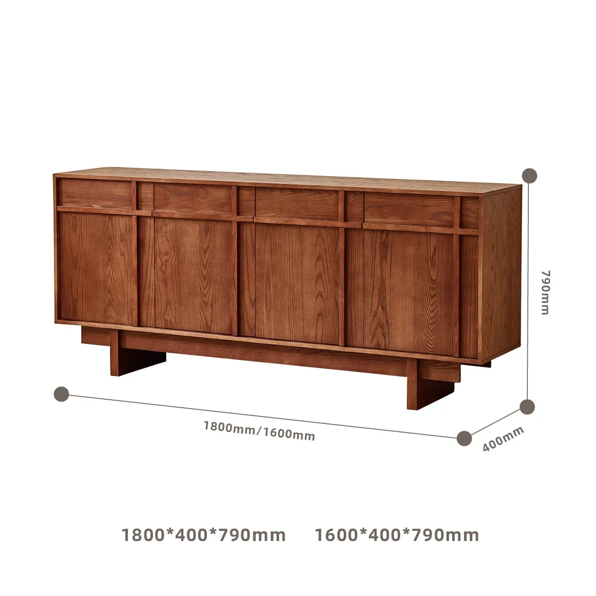 Mueble auxiliar de comedor de madera maciza, taquilla, mueble medieval contra la pared, mueble de entrada retro para salón