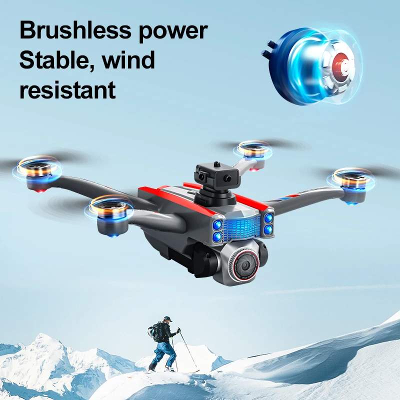 K17 Drone 8K Professinal With HD Three Camera Obstacle Avoidance Brushless Motor GPS 5G WIFI RC FPV Optical Flow Quadcopter Toy