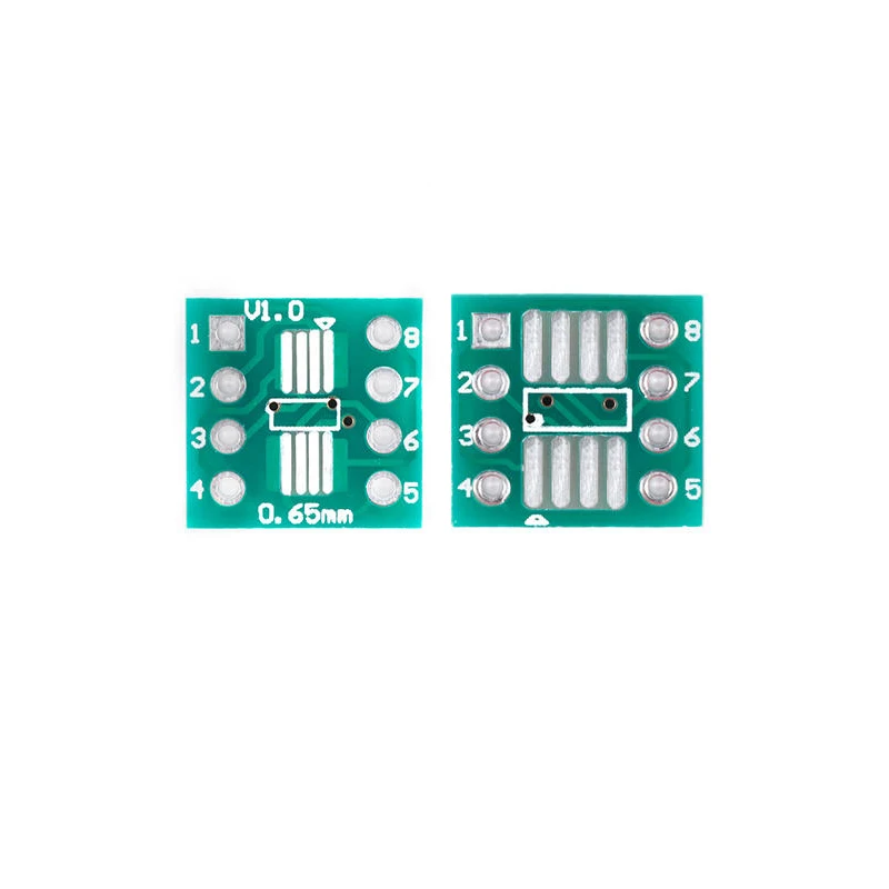 SMD To DIP Adapter Board SOP8/SSOP8/TSSOP8 To DIP Pitch 0.65/1.27mm (10Pcs)
