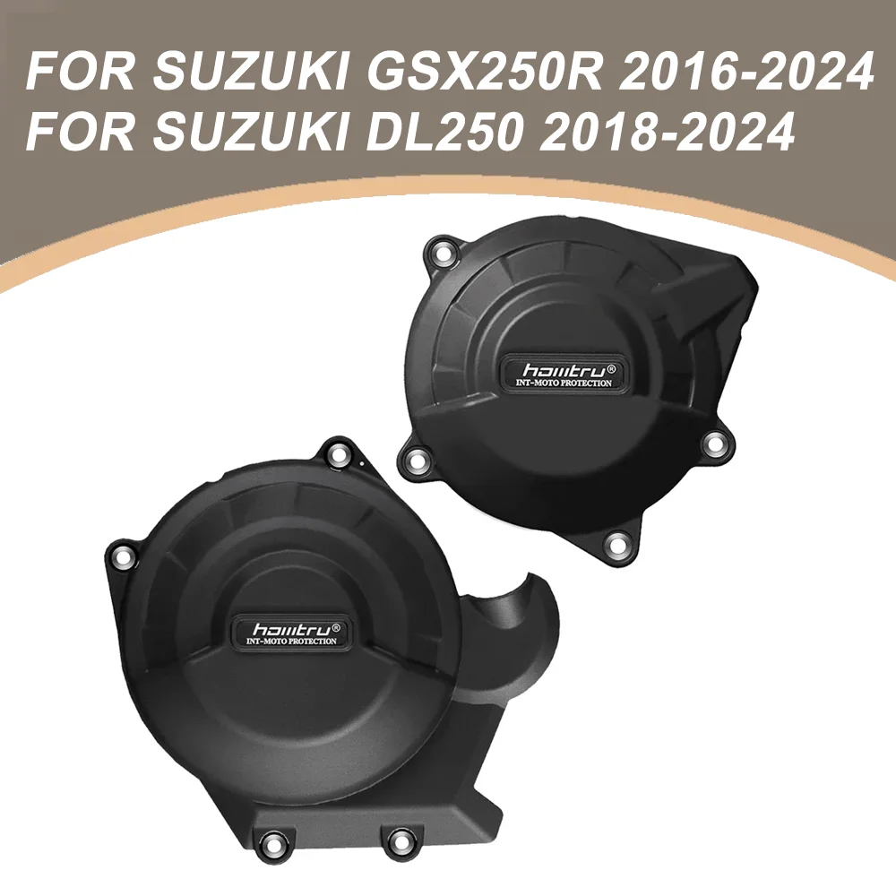 

Motorcycle Engine Cover Clutch Cover Protection Set For Suzuki GSX250R GSX 250R DL250 DL 250 2018 2019 2020 2021 2022 2023 2024