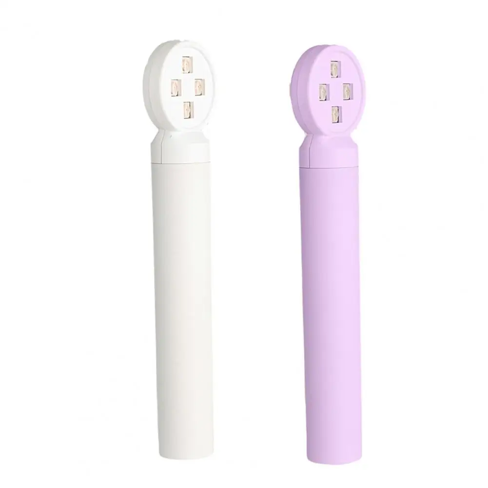 Lâmpada LED UV portátil do prego, Mini secador portátil para Gel Nail Cure, Viagem-Friendly, interface USB, rosa, tamanho pequeno