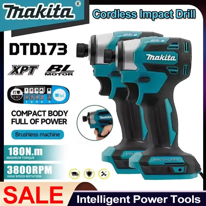 2025 ماكيتا DTD173 1800 دورة في الدقيقة سائق تأثير لاسلكي 180Nm فرش السيارات الحفر الكهربائية الخشب/الترباس/T-وضع ل 18 فولت