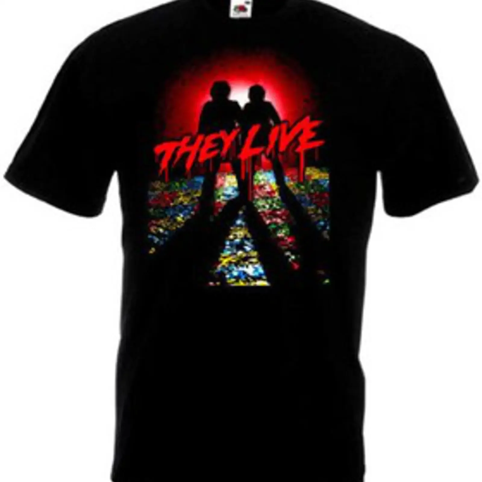 Camiseta They Live v3 negra póster de película todas las tallas S 5XL vintage Washed Stylish Unisex Versatile graphic