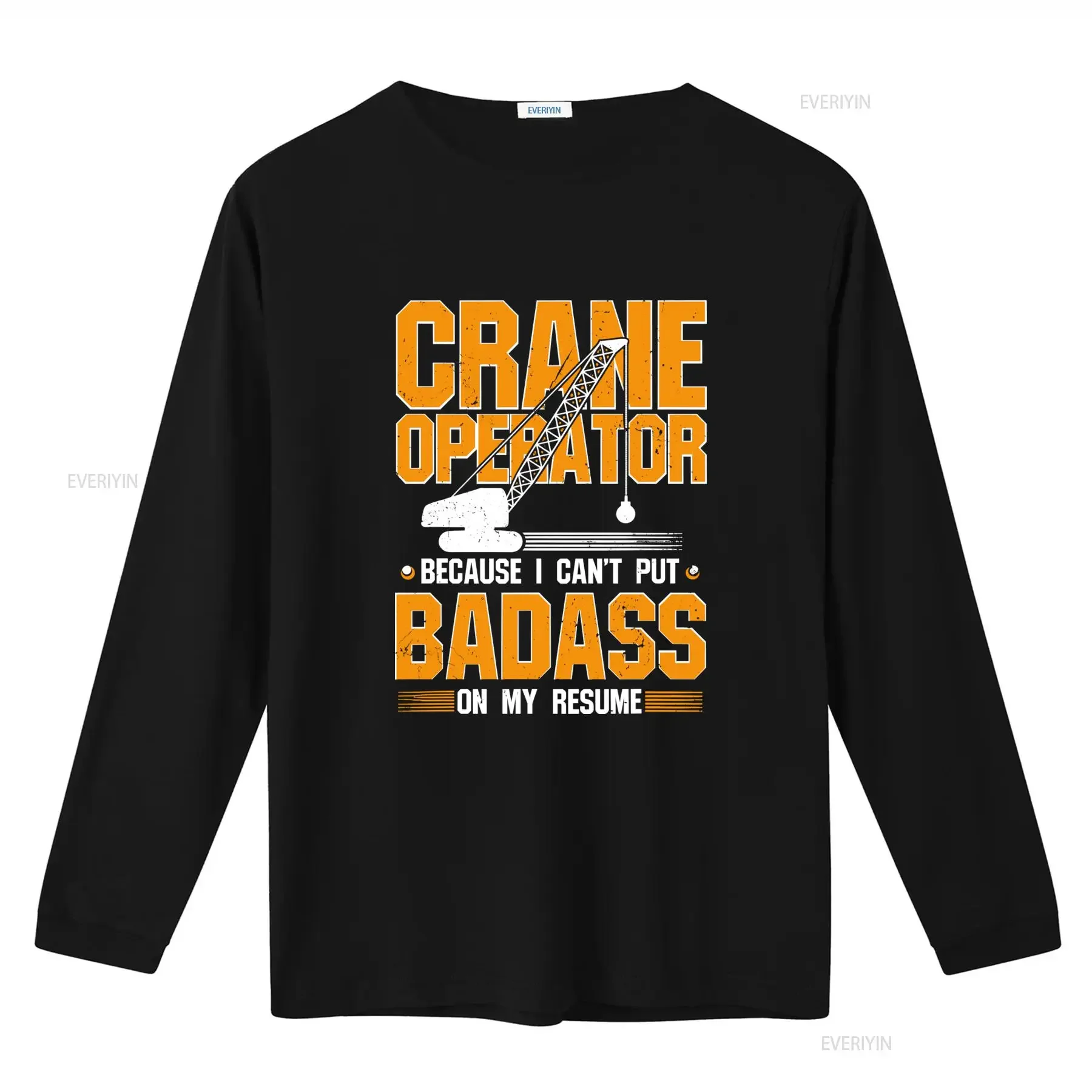 NEW LIMITED Crane Operator T Shirt 'Because I Can't Put Badass On My Resume' Design Best Idea vintage Washed Slightly