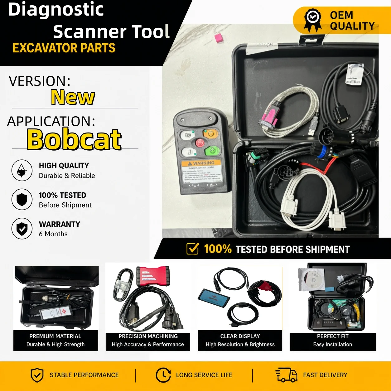 High Quality Diagnostic Tool for Bobcat Engine Scanner Heavy Duty Construction Machinery Spare Parts