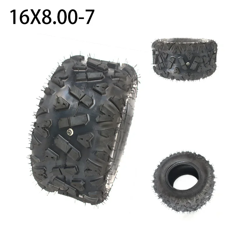 16x8.00-7 tubeless tyre for Beach car 16X8-7 ATV Go-kart wear-resistant road vacuum tire four-wheel ATV tire