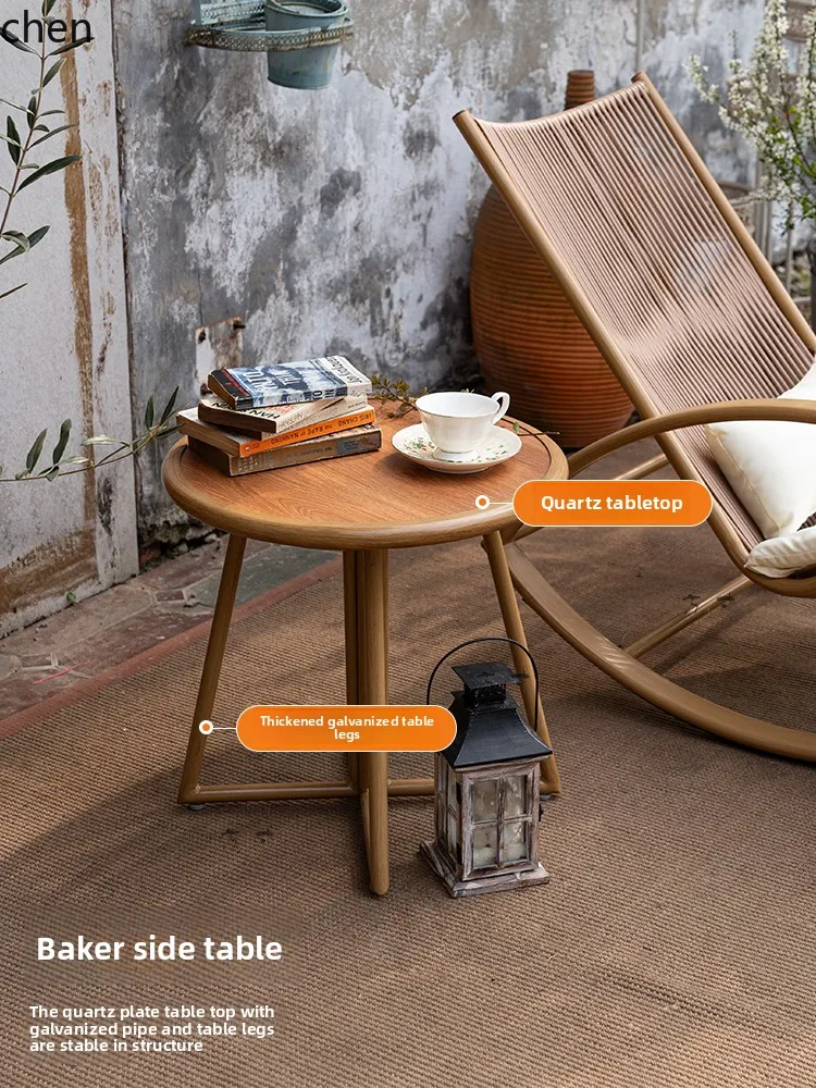 outdoor foldable easy storage home leisure chair single sofa rattan bed and breakfast courtyard table and chairs