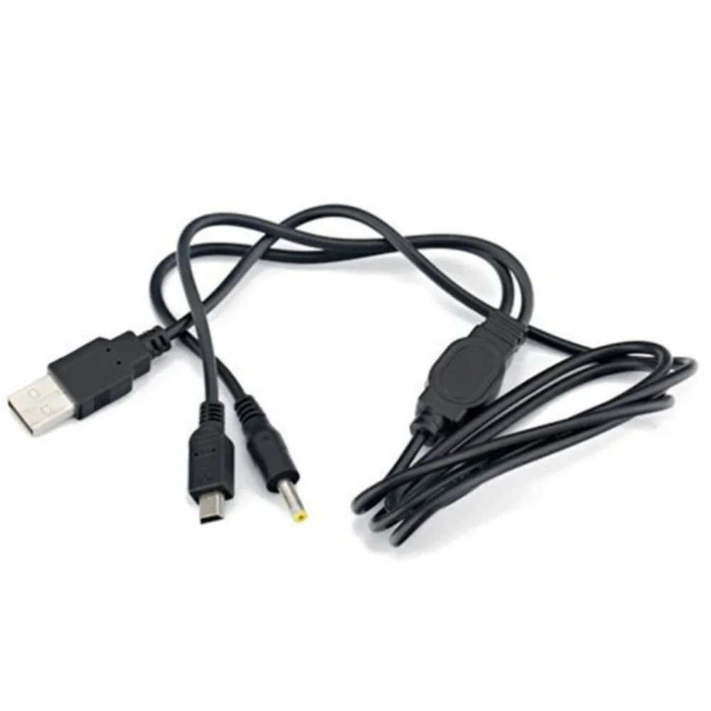 

500pcs 1.2M 2 in 1 USB Data Cable Charger Charging Cord Lead for Sony Playstation Portable PSP 2000 3000 Game Console