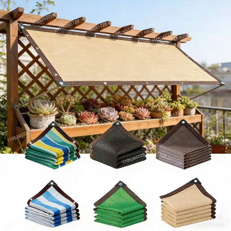 Beige UV-Beständiges HDPE Sonnenschutznetz, Sukkulenten-Pflanzen, Außen-Schwimmbadabdeckung, Garten, Mit einer Nutzungsrate von 75/80%