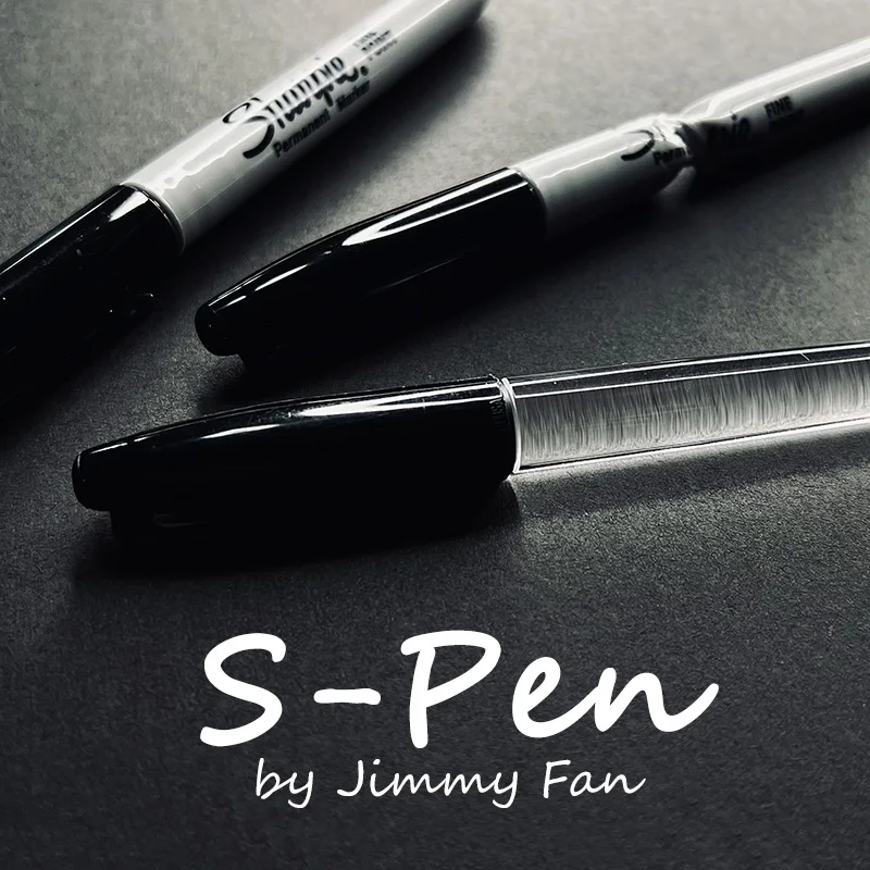 S-Pen By Jimmy Fan Multi-function Signature Pen Mentalism Magic Tricks Illusions Gimmick Close up Magic Props Prediction Fun