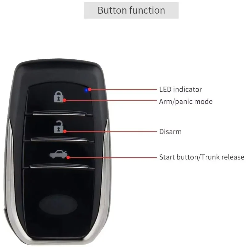 2025 hot sale Plug and Play Passive Keyless Entry Push Button Start Car Alarm  Fit for Key Start Petrol  Corolla 2010-2013