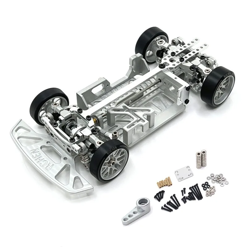 Quadro multi distância entre eixos de atualização de metal para WLtoys Mosquito Car MINI-Q9 1/28 4WD RC peças de carro