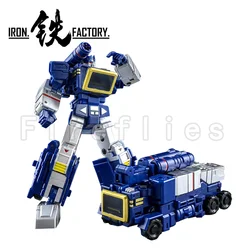 10cm Iron Factory Transformation Robot Action Figure IF EX-41 Sonicwave Anime Model Toy For Gift