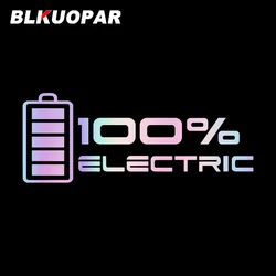 BLKUOPAR Battery Level 100% Car Stickers Electric Fashion Decal Occlusion Scratch Die Cut Bumper Windshield Car Accessories