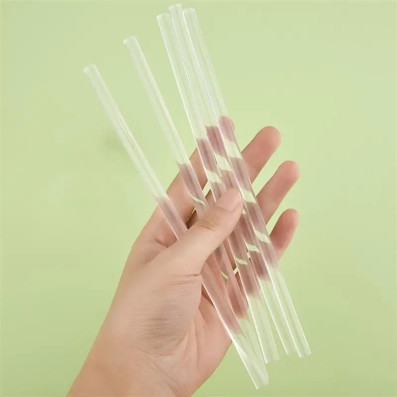 5pcs Transparent Hot Melt Glue Sticks DIY Seal Wax Sticks For Melting Glue Gun Sealing Wax Wedding Invitation Decoration 20CM