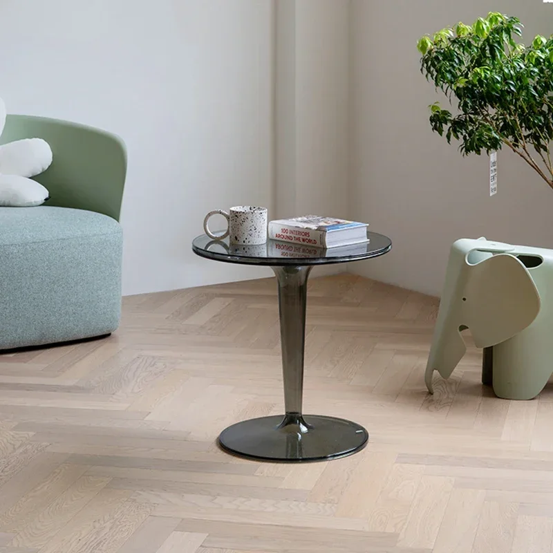 

Living Room Furniture,Nordic Transparent Coffee Table,Round Tea Table,Simple Sofa Side Tables,Mobile Bedside Table,Storage Desk