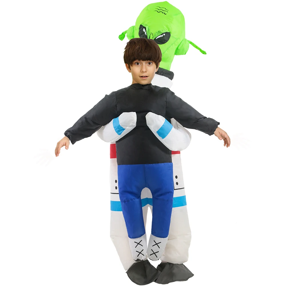 Disfraz inflable de Alien ET para niños y adultos, traje divertido de Anime, Purim, Halloween, fiesta