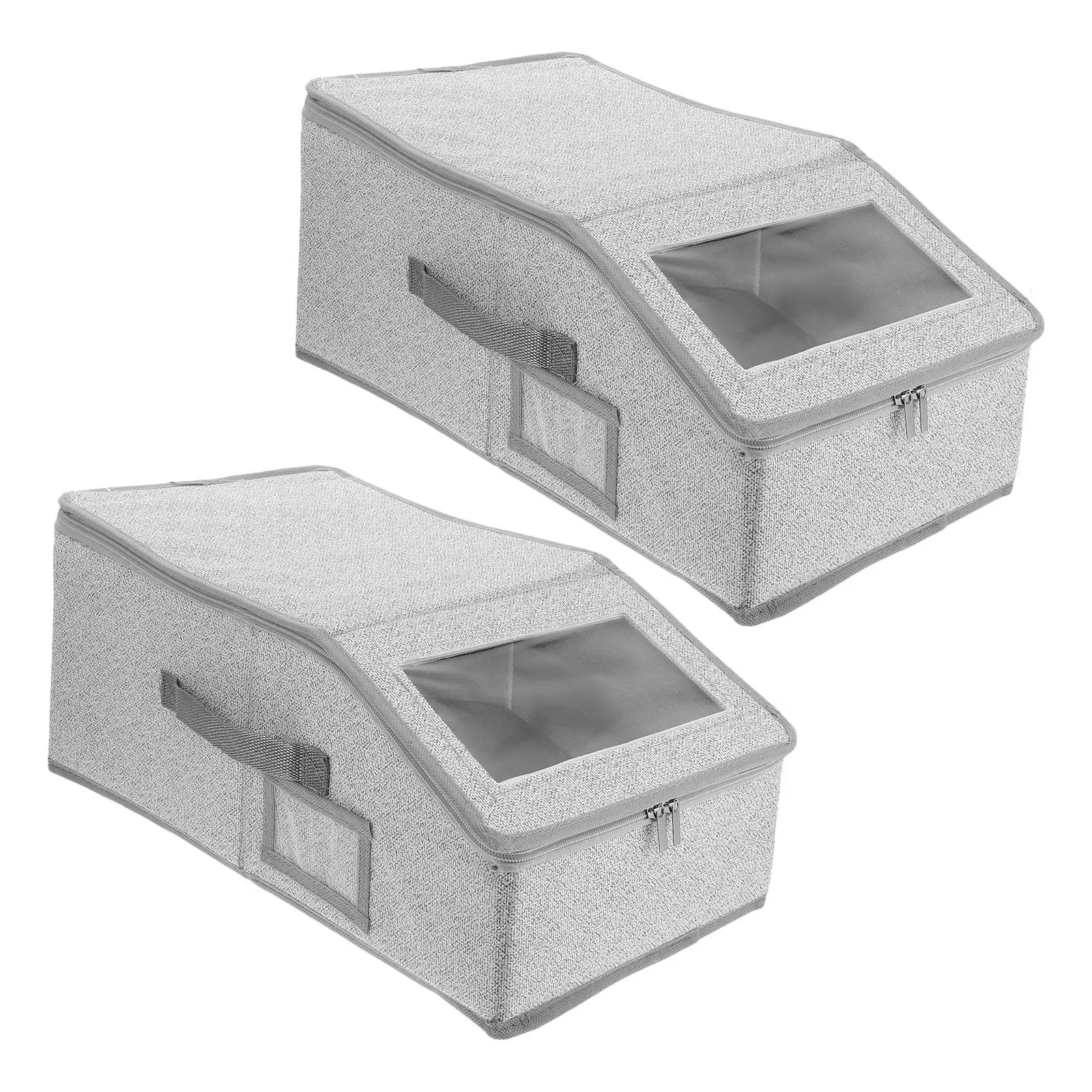 2Pcs Baseball Cap Organizer Box Foldable Portable Hat Storage Case for Closet Travel Space Saving Cap Storage Organizer Box
