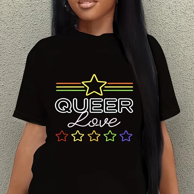 Lgbtq Gift Equality Ally Lesbian  Parade  Women's Plus Size T-Shirt 100% Cotton 220g
