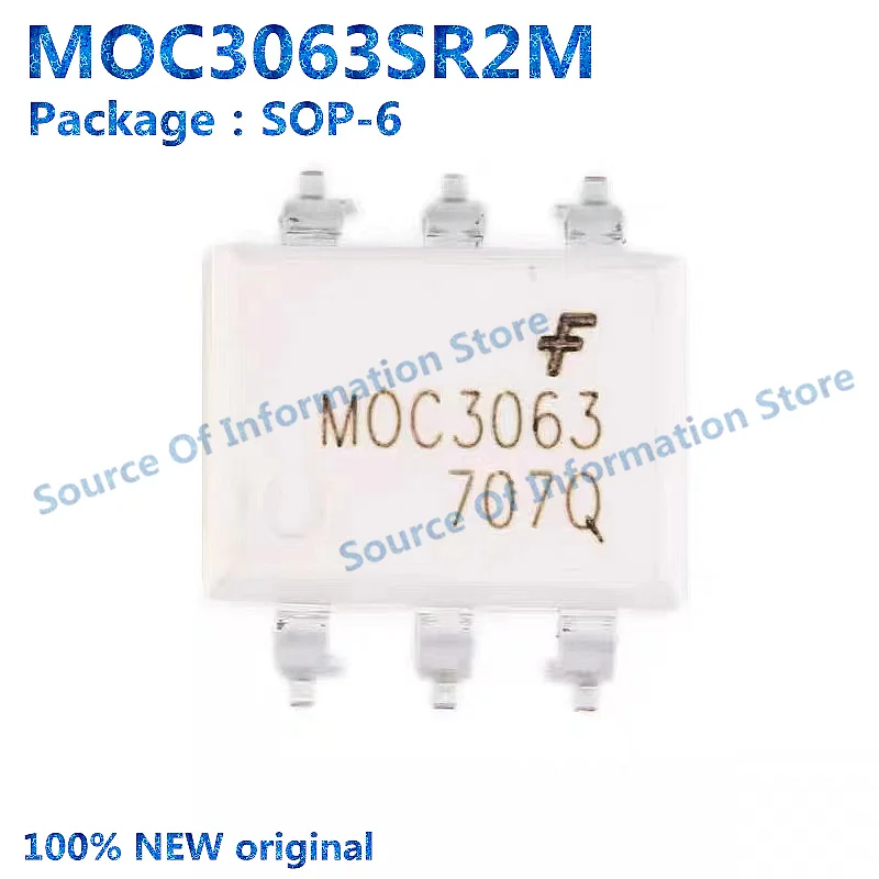 10Pcs, MOC3063SR2M SOP-6 Optocoupler Chip, 100% New