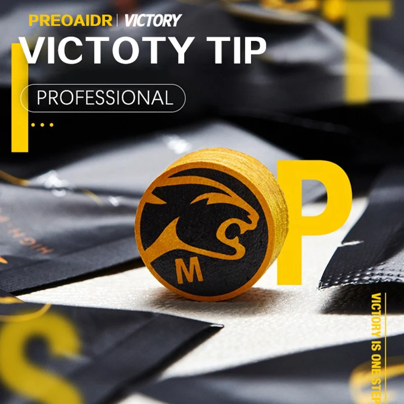 

PREOAIDR Victory Tip 14mm Tip 8 layers Leather Pool Cue Billar Tip Cost-effective PREOAIDR Billiard Accessories