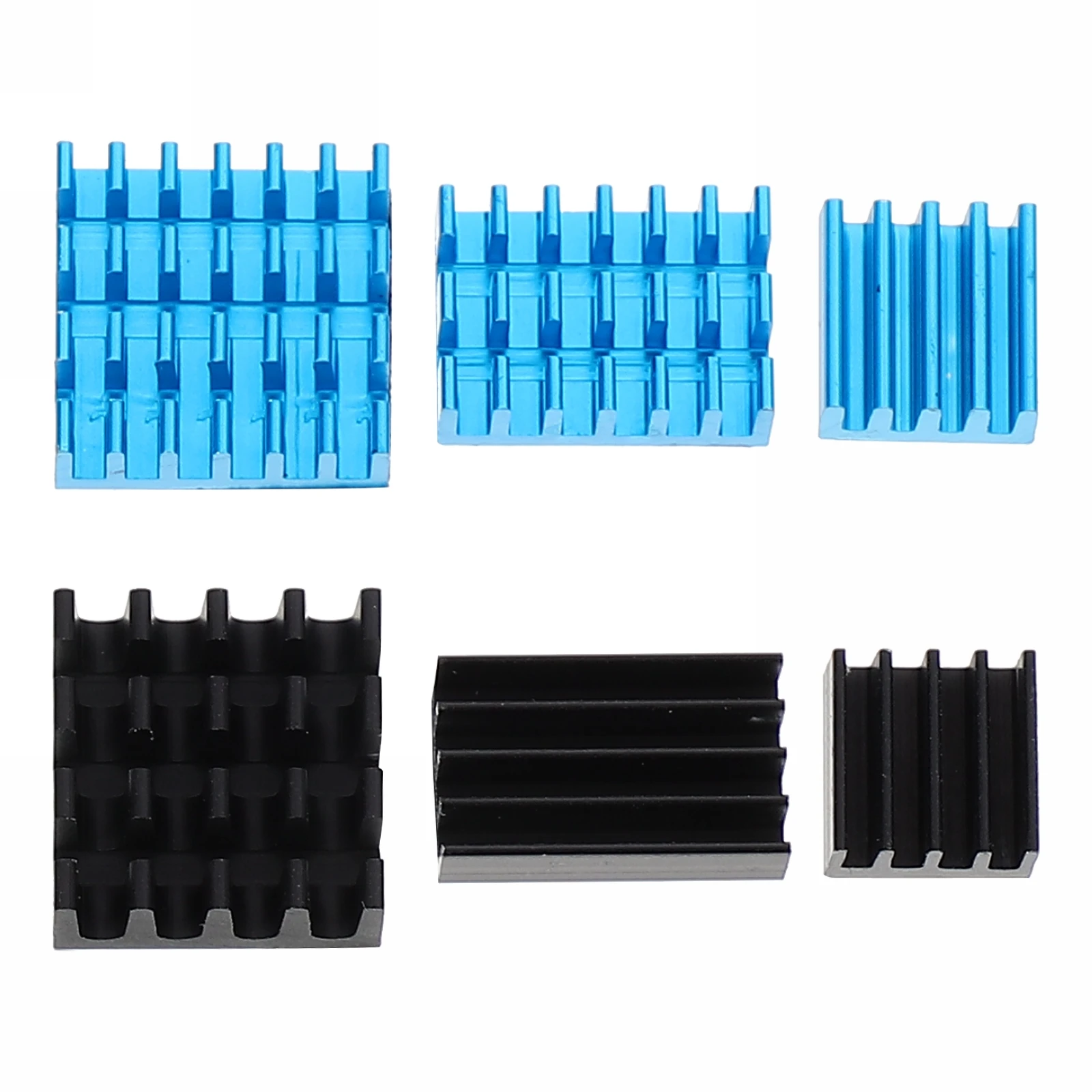 

6 Pcs Aluminum Heat Sink for IC Board High Performance Cooling Voltage Regulator Metal Cooler Efficient Dissipation Protect