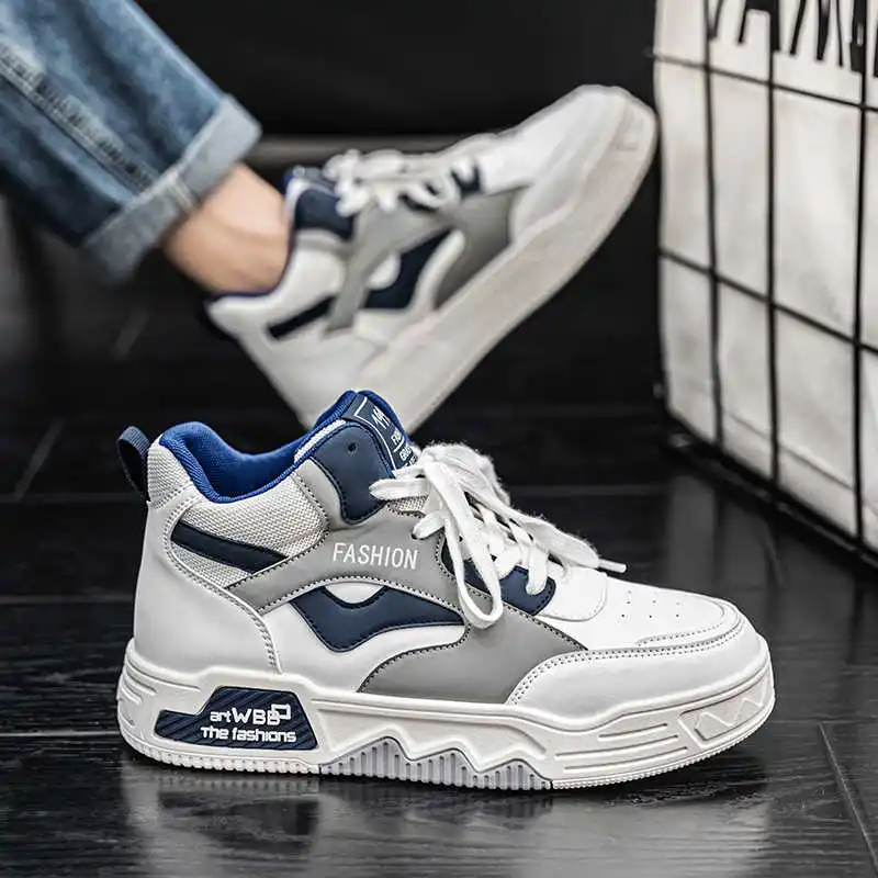 

Демисезонная обувь Plateforme для дома Оранжевые ботинки Мужская обувь Высокие кроссовки Спортивная оптовая продажа Минималистичный Boty New