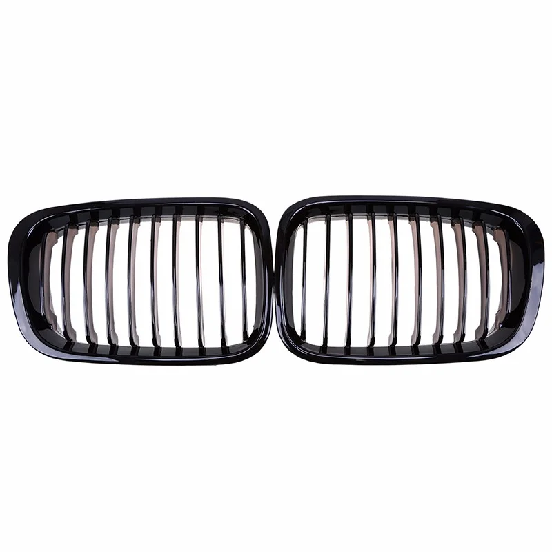 

Left + Right Gloss Black Grille Kidney Grill for BMW E46 3 Series 4 Door 98-01 Sedan 320i 323i 325i 328i 330i