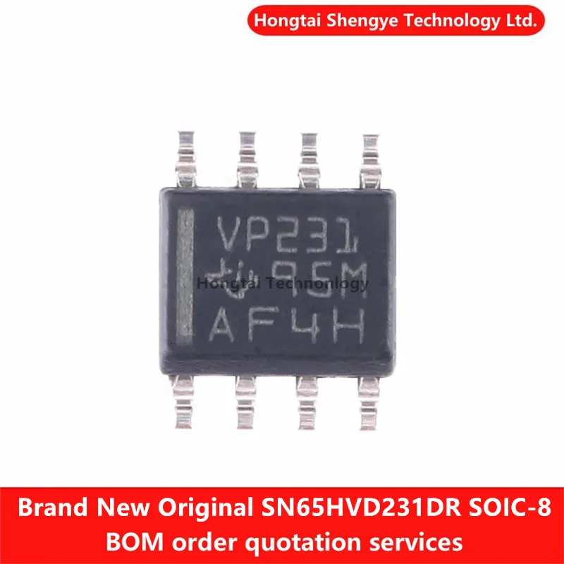 New Original SN65HVD231DR SOIC-8 Sleep Mode 3.3V CAN Transceiver Chip