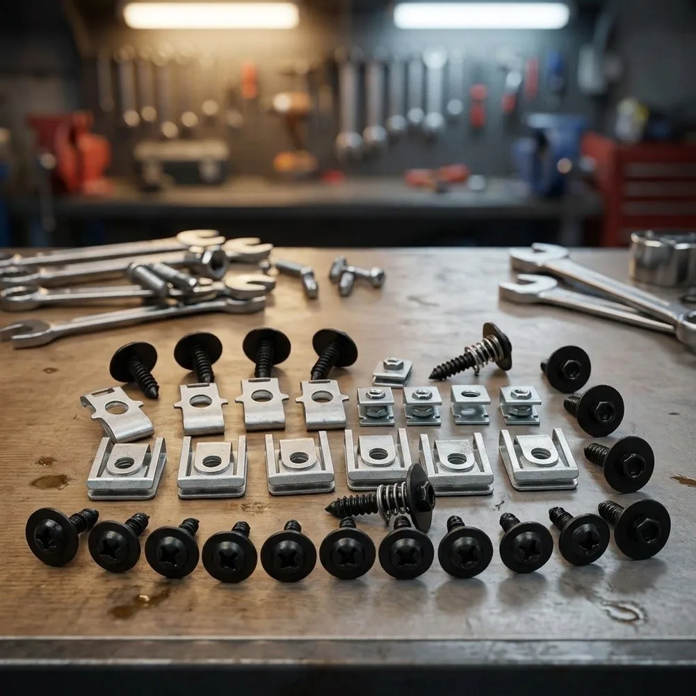 Bumper Retainer Set Undertray Panel Screws For Off-road Debris Defense Dirt Protection Shield Secure Mounting Solution
