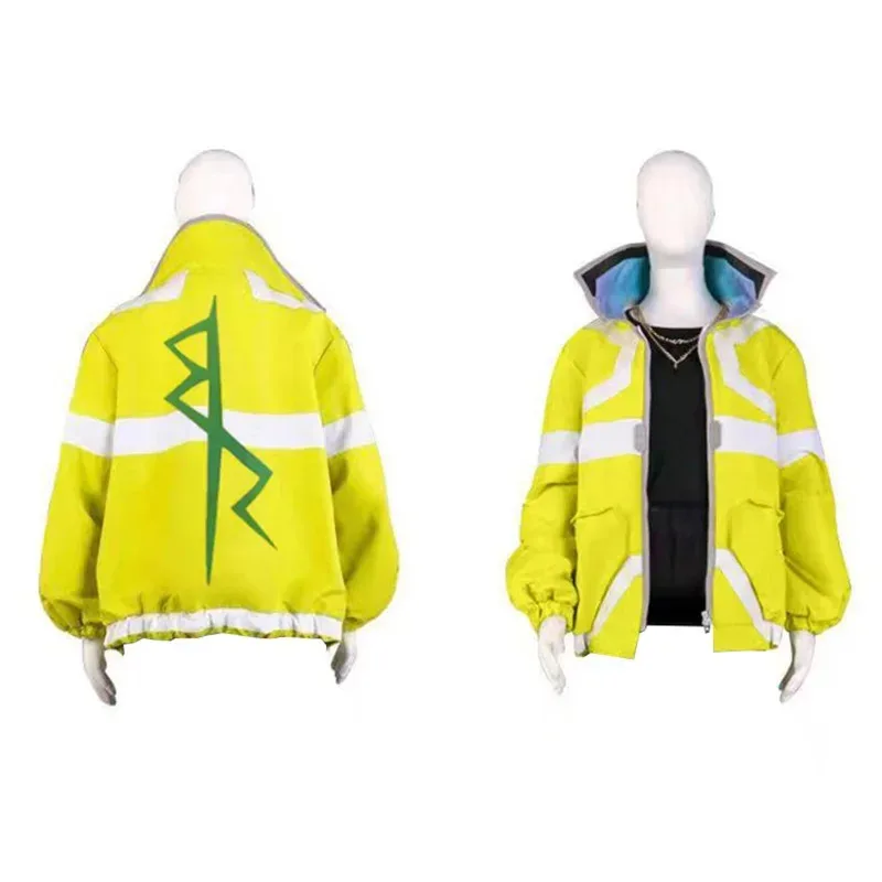 Costume anime David Martinez per adulti, giacca con cerniera con cappuccio, cappotto punk per Halloween, Cyberpunk, Edger