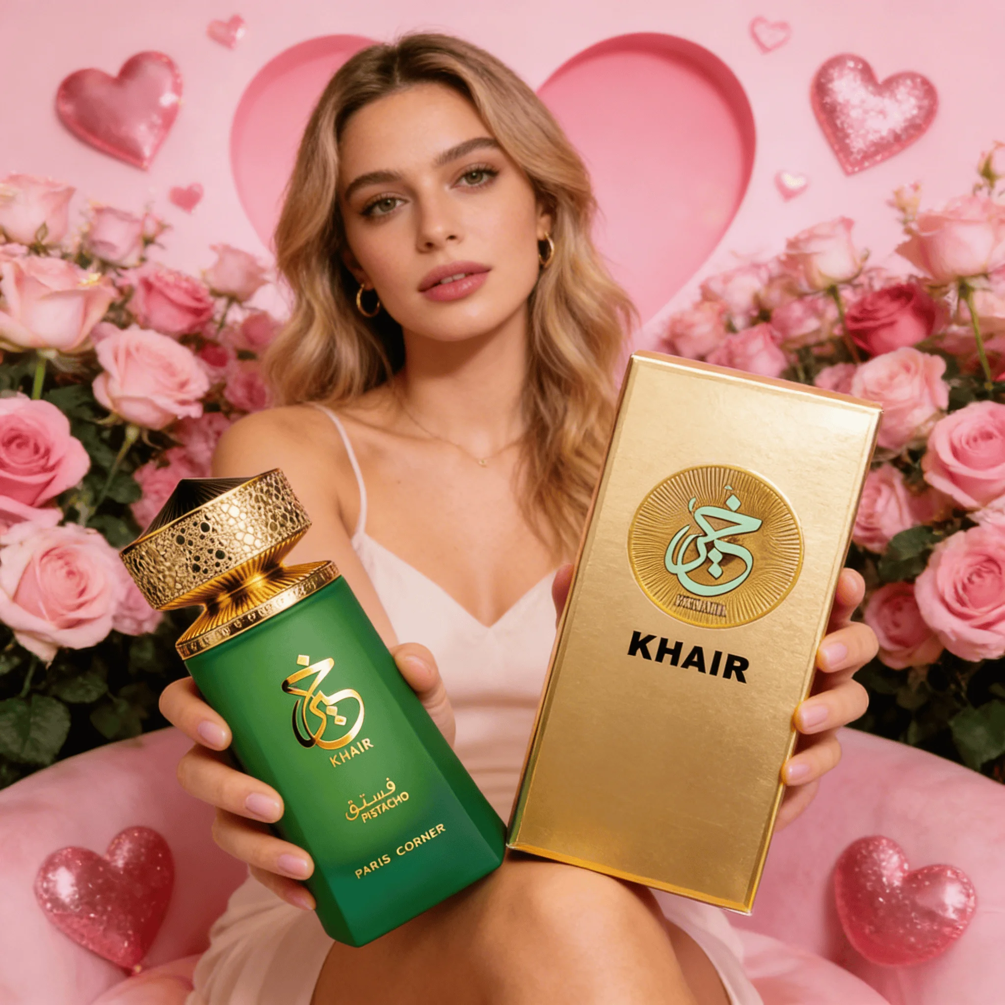 

KHAIR Pariss Corner Sweet Fragrance Женская туалетная вода - Ваниль, Жасмин и Крем, Нераздражающий спрей EDT, Натуральный состав