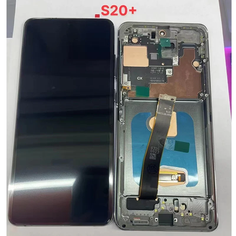 

OLED LCD For Samsung Galaxy S20 Plus LCD Display 6.7" Samsung S20+ G985F/DS G986B Display LCD Touch Screen With Frame