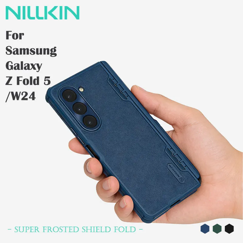 

Чехол NILLKIN Super Frosted Shield Fold Case с держателем/подставкой для Samsung Galaxy Z Fold 5/W24, съемный держатель, 360° ° Защита