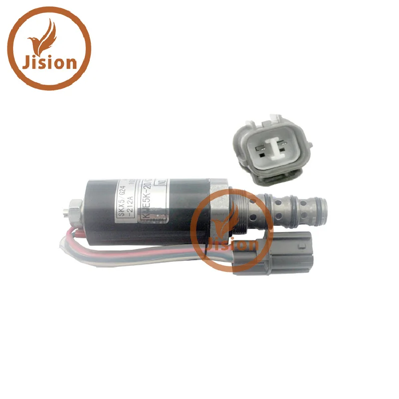 For Kobelco Sk200-2 Excavator Skx5/g24-212a Kwe5k-20/g24d12a Rotary Solenoid Valve Yn35v00005f2