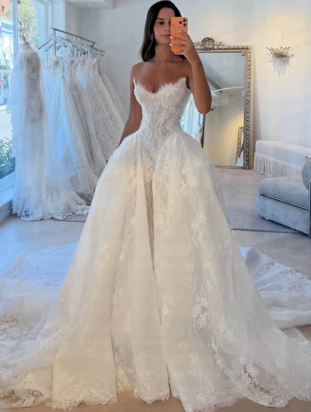 Simple Lace A Line Wedding Dresses Sexy Woman Appliques Boat Neck Bride Gowns Sleeveless Tulle 2026 Vestidos De Noche Customized