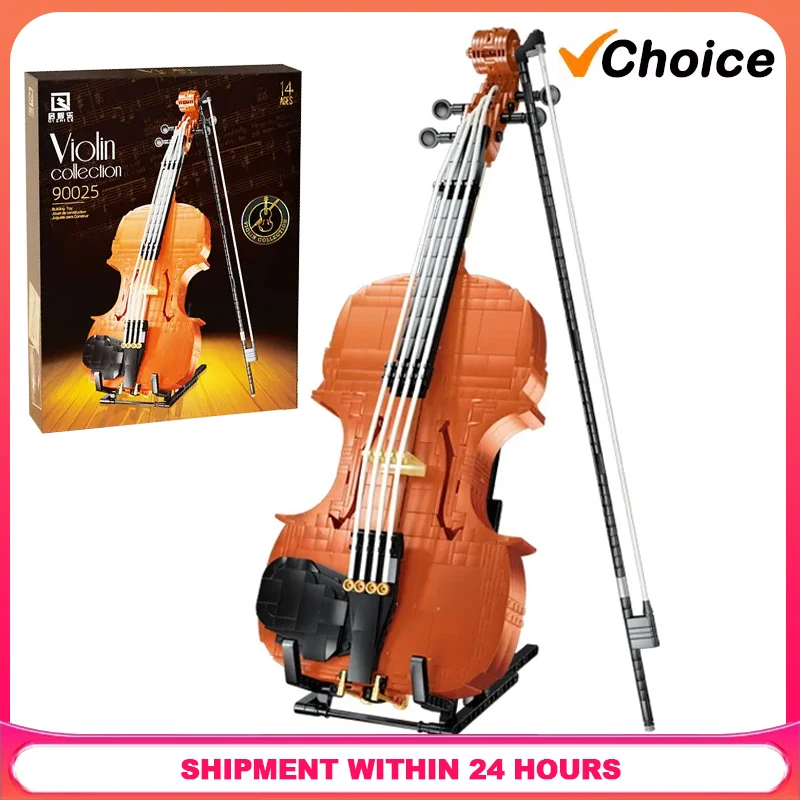 

Классическая коллекция конструкторов «Инструменты для создания музыки»: модель скрипки, строительные блоки, игрушка для сборки, подарок для девочек