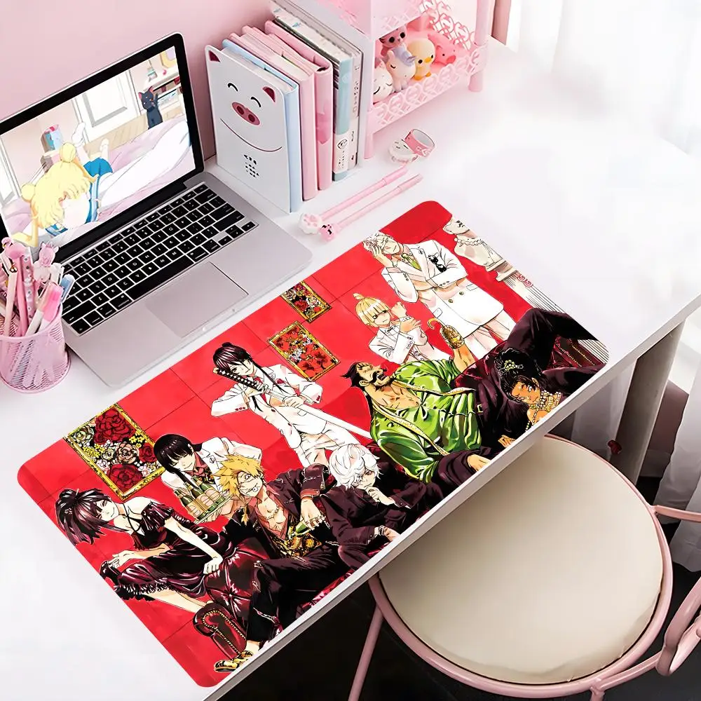 

Коврик для мыши с аниме-принтом H-Hells P-Paradise, большой игровой коврик с утолщенной кромкой, для компьютерной клавиатуры и стола, 1 шт.