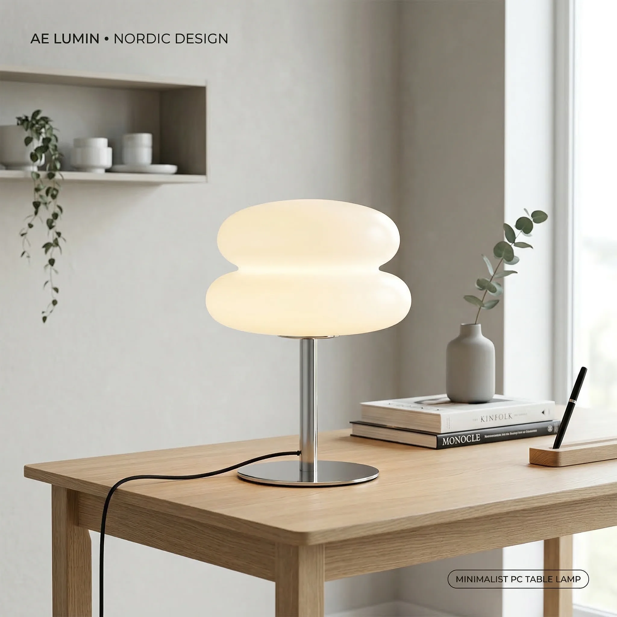 Lámpara de Mesa LED Macaron, Tricolor, con Regulación de Intensidad, Protección Ocular, Luz Nocturna Suave para Dormitorio, Mesita de Noche, Sala de Estar, Decoración Ambiental