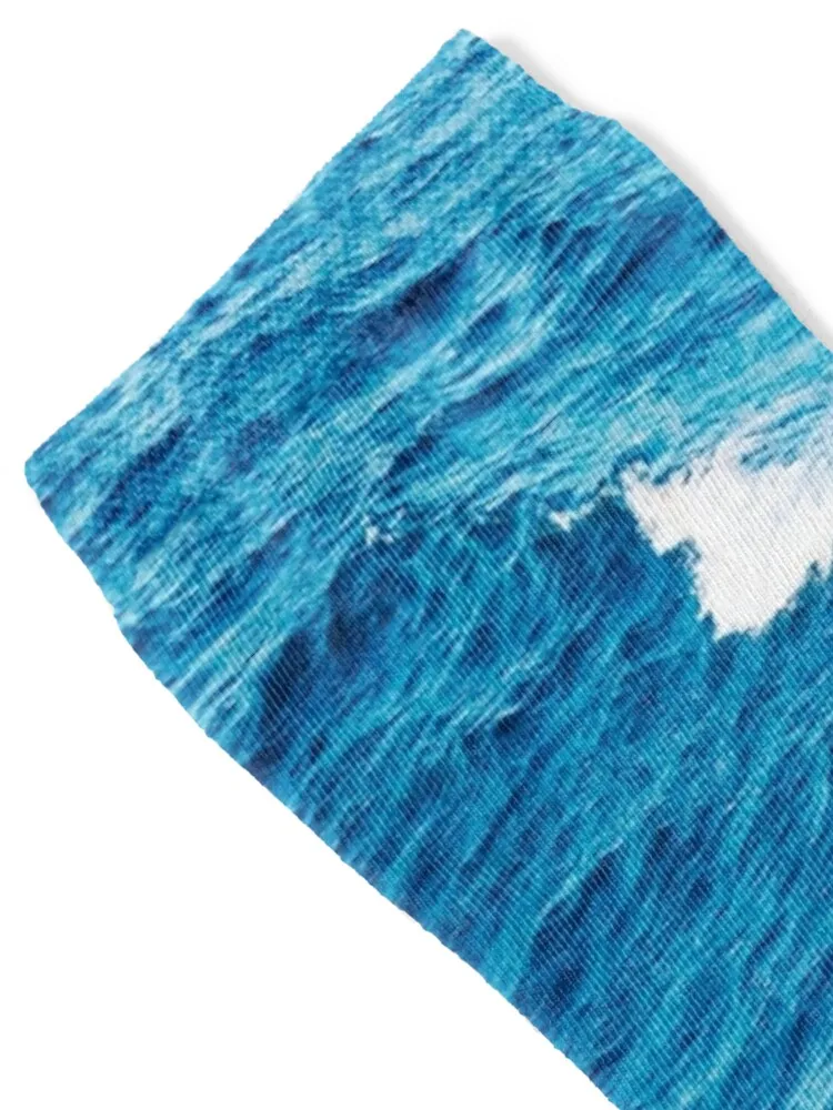 Calzini Blue Ocean Wave uomo calcio Calzini da corsa Ragazza da uomo