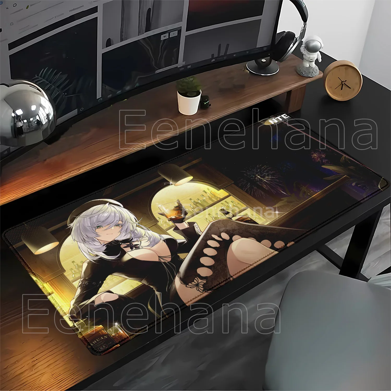 Zankou NTE Neverness To Everness Anime Girl Mouse Pad Non-Slip Rubber Offices Mousepad Gaming HD Printing Overlock XXL Desk Mat