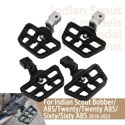 For Indian Scout Bobber Twenty Sixty ABS Motorcycle Front Footrest 360 Degree Adjustable Foot Pegs Rotatable FootPegs Rest