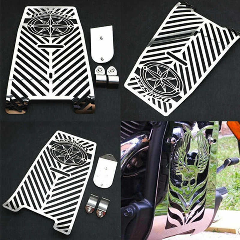 Motorcycle Skull Radiator Grill Cover Protector For YAMAHA Drag Star XVS1100 Classic Custom 1999 2000-2012 Water Tank Cooler Cap