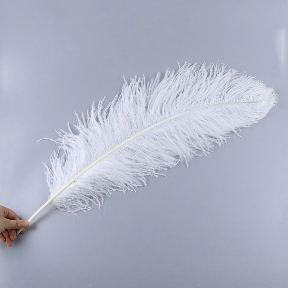 10PCS-200PCS/Lot Big Pole Ostrich feather High Quality White Ostrich Feathers for Wedding Table Centerpiece Dance accessories