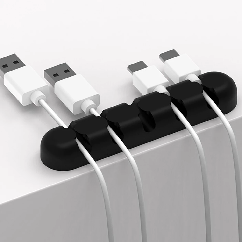 

Cable Organizer 5 Slots Wire Retainer Slots Wire Retainer Self Adhesive Desk Accessories USB Cords Organizer Strong Adhesive