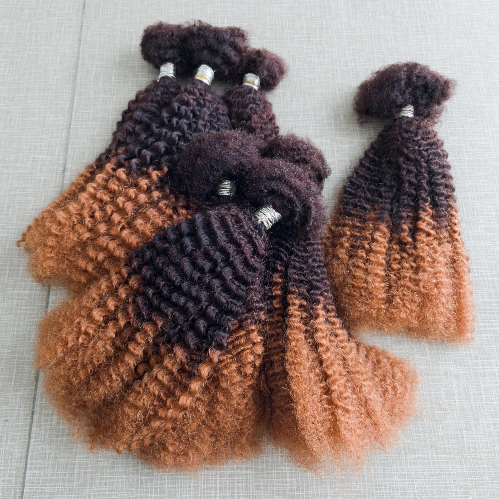 

Темное омбре, 30 г/упак., 4C, афро-кудрявые вьющиеся человеческие волосы, объемные наращивания, без утка для постоянных микролоконов/закруток/влажков/ремонтных локонов