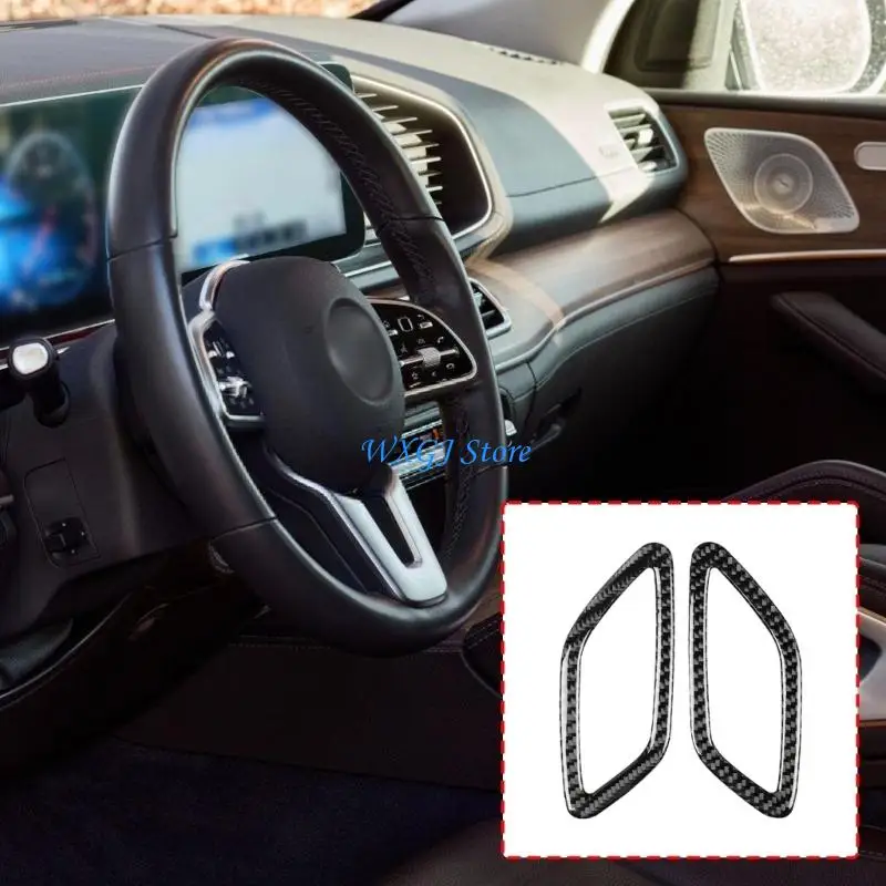 37JE Designed Vent Cover Trim ABS Component Simple Adhesive Installation Sticker for GLA CLA A Class Models