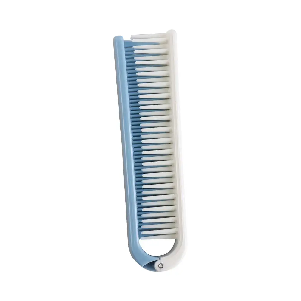 Easy Use Massage 2 in 1 Folding Comb Hair Care Handheld Travel Hair Brush Random Color Portable Foldable Comb Household