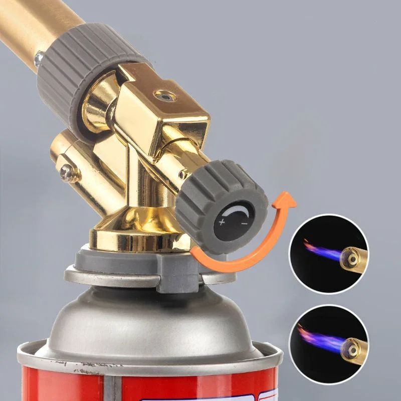 Copper Welding Gas Torch Flame Gun Butane Burner Portable Outdoor BBQ Lighter Flamethrower Welding Equipment Kitchen Ignition