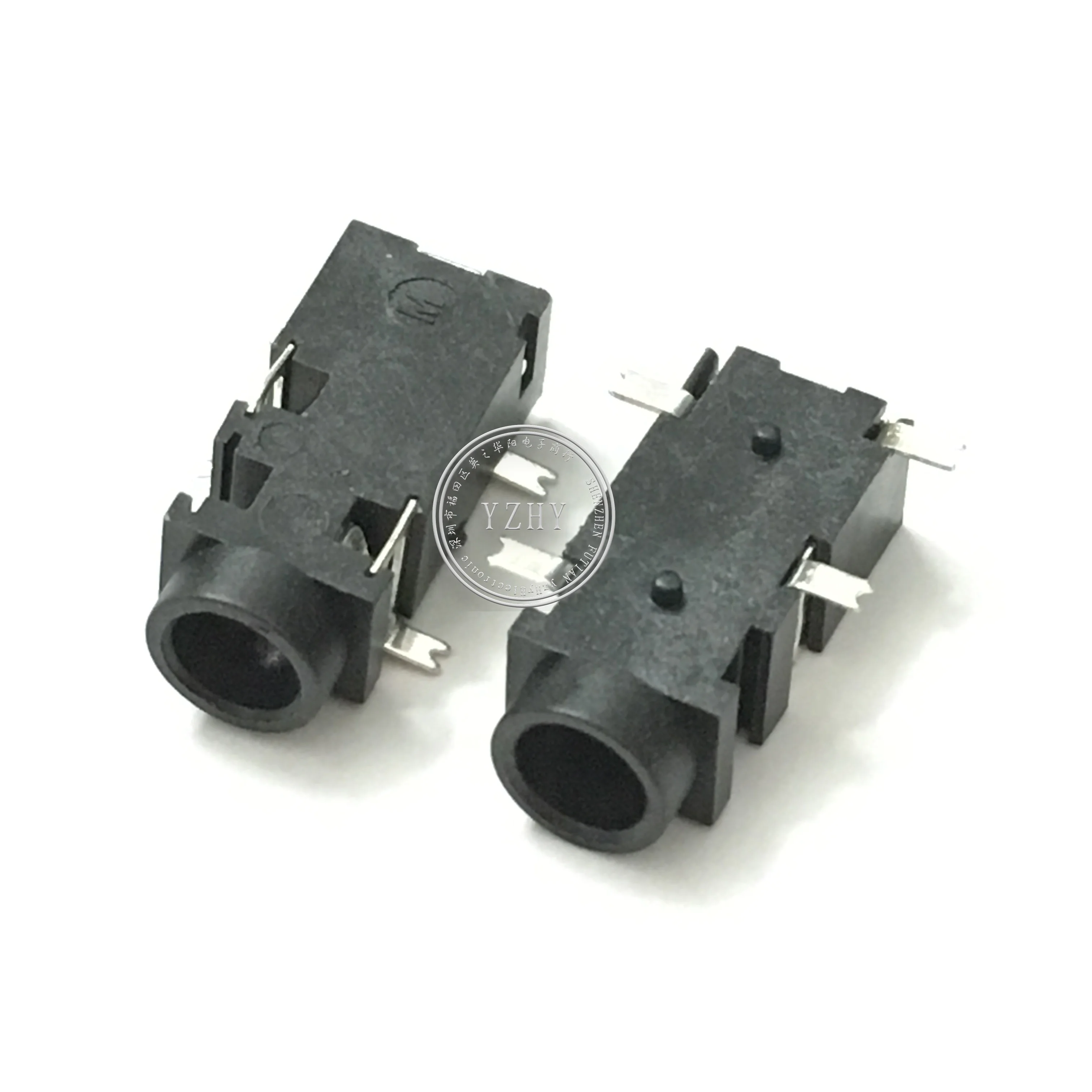 30pcs orginal new PJ-327D 3.5MM headphone jack 4-pin patch 3.5 audio interface silver plated